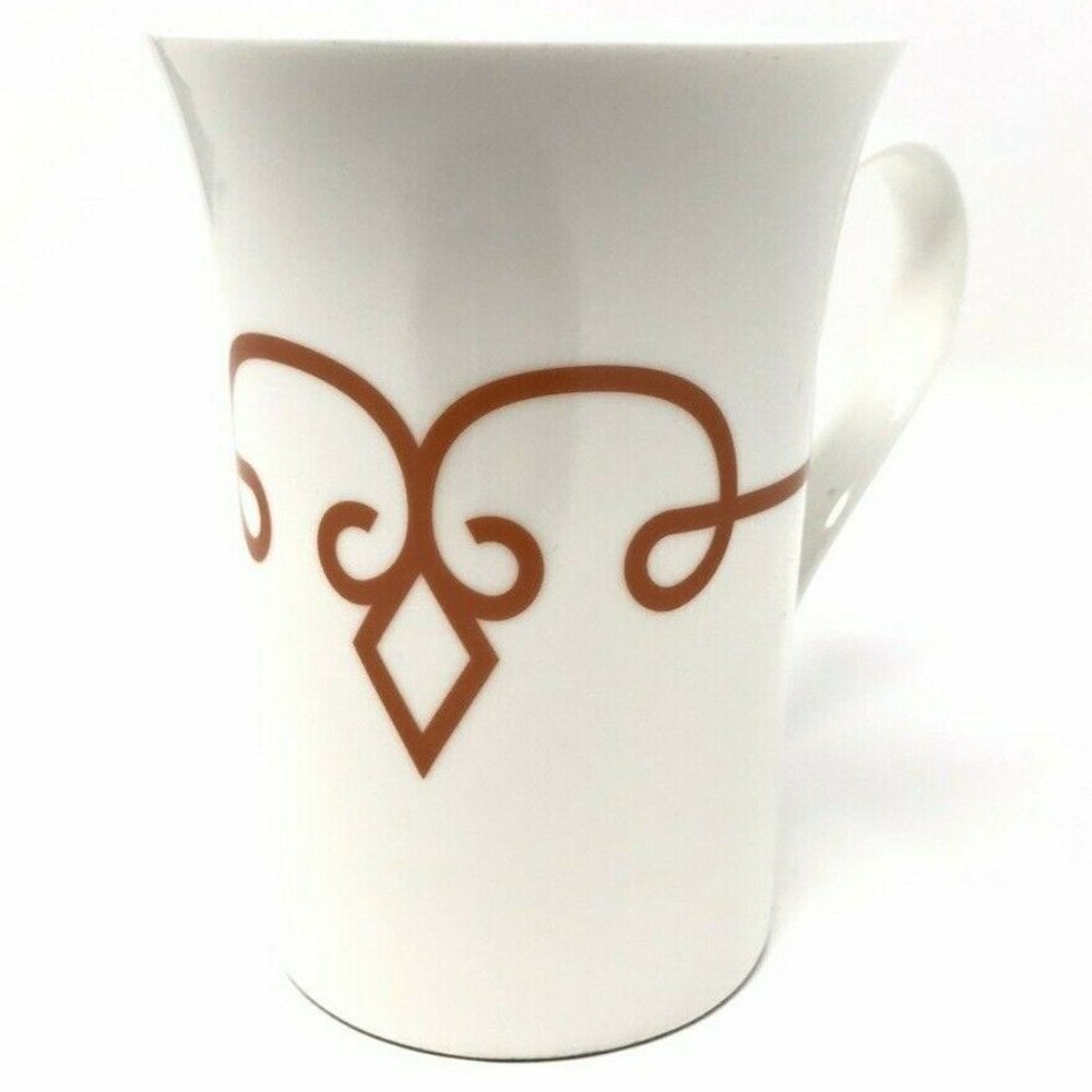 Starbucks 2014 *White with Orange Diamond 11oz Mug